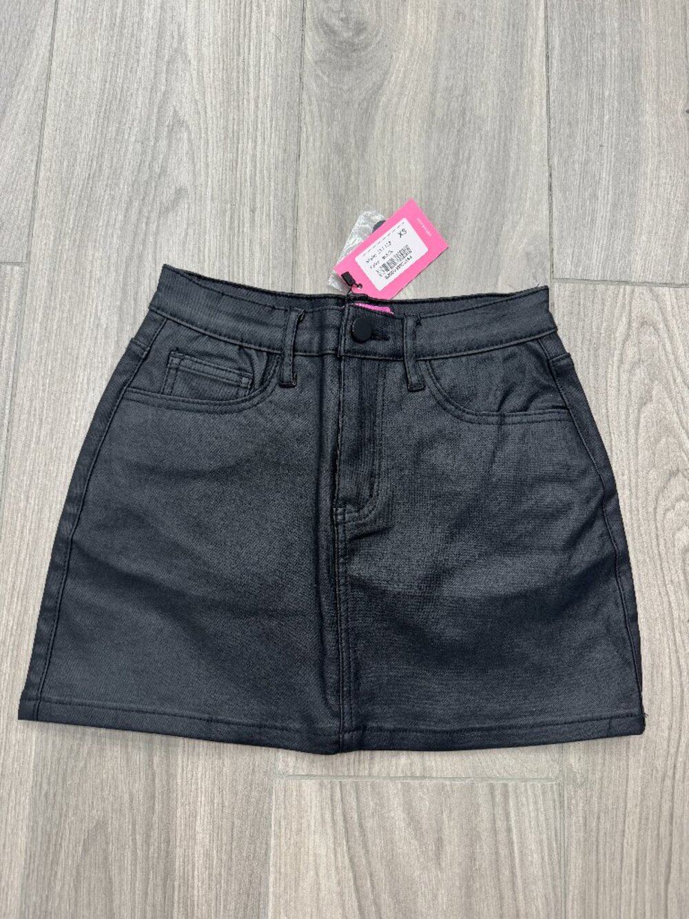 Edikted Leather Mini Skirt